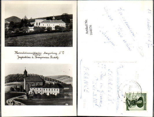 164076,Karmelitinnenkloster Mayerling ehem. Jagdschloss d. Kronprinzen Rudolf Sissi Sohn Mehrbild Ak