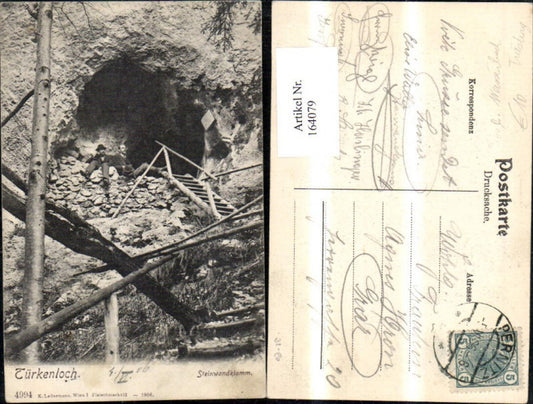 164079,Türkenloch Steinwandklamm b. Weißenbach a. d. Triesting 1906