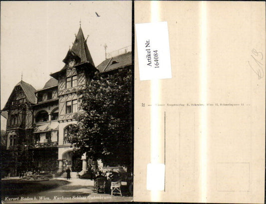 164084,Baden b. Wien Kurhaus Schloss Gutenbrunn m. Personen