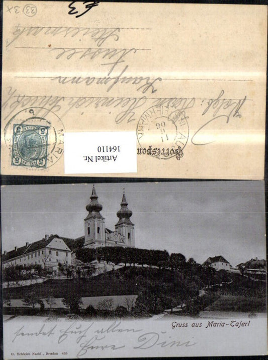 164110,Gruss aus Maria Taferl 1906