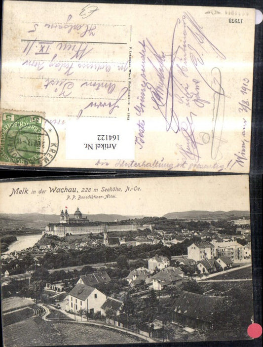 164122,Melk i d. Wachau Totale 1913