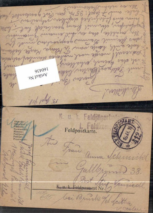 Alte Ansichtskarte – Old Postcard