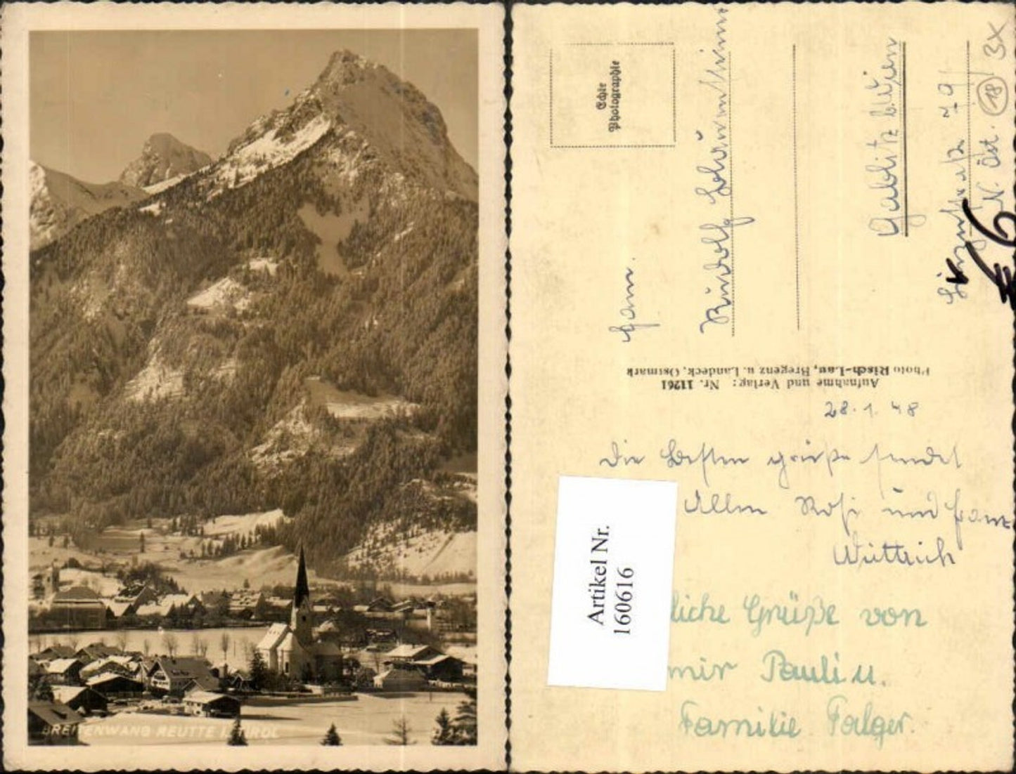 Alte Ansichtskarte – Old Postcard