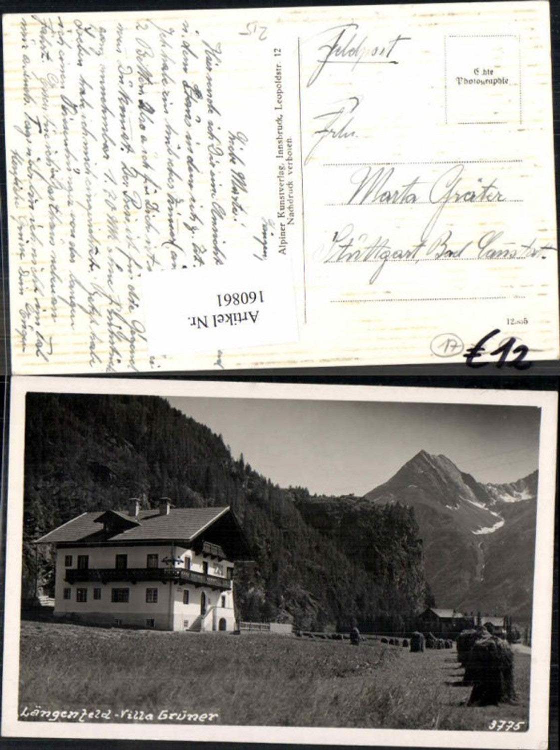 Alte Ansichtskarte – Old Postcard