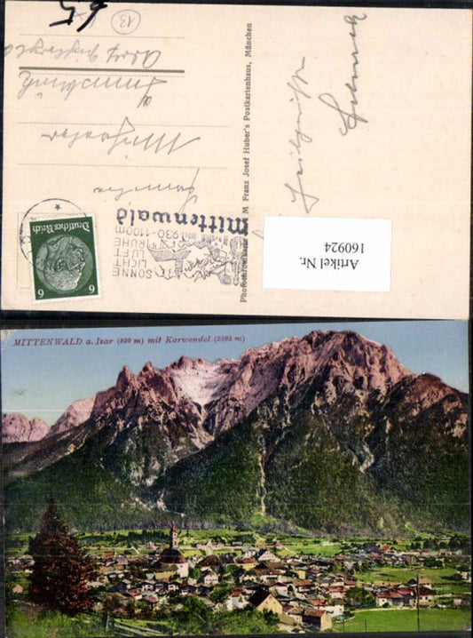 160924,Mittenwald in Bayern Isar Karwendel