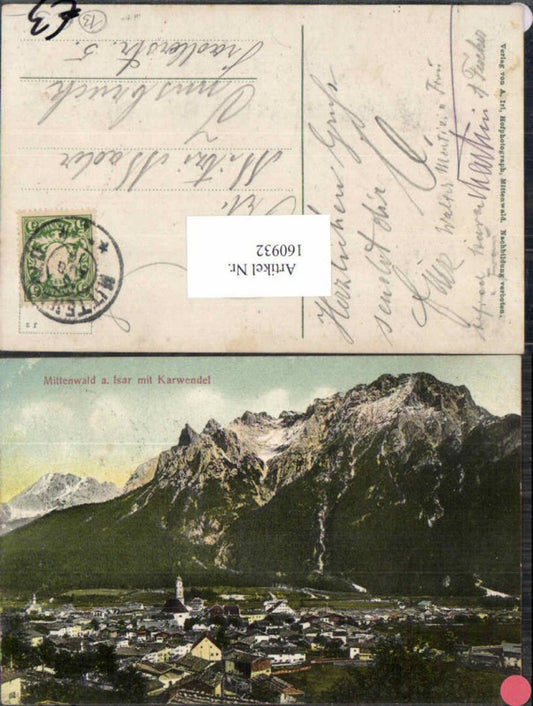160932,Mittenwald in Bayern  Karwendel