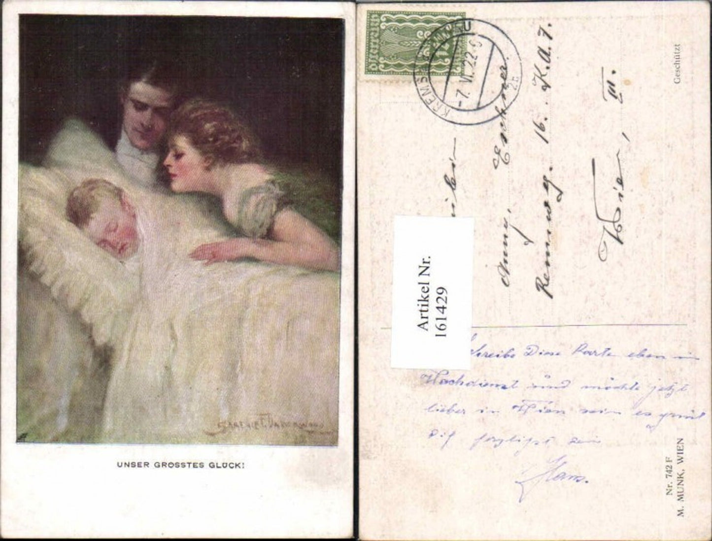 161429,M. Munk Vienne 742 F Clarence F. Underwood Unser Grösstes Glück