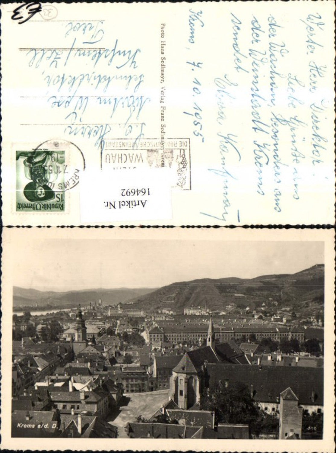 164692,Krems Ansicht 1955