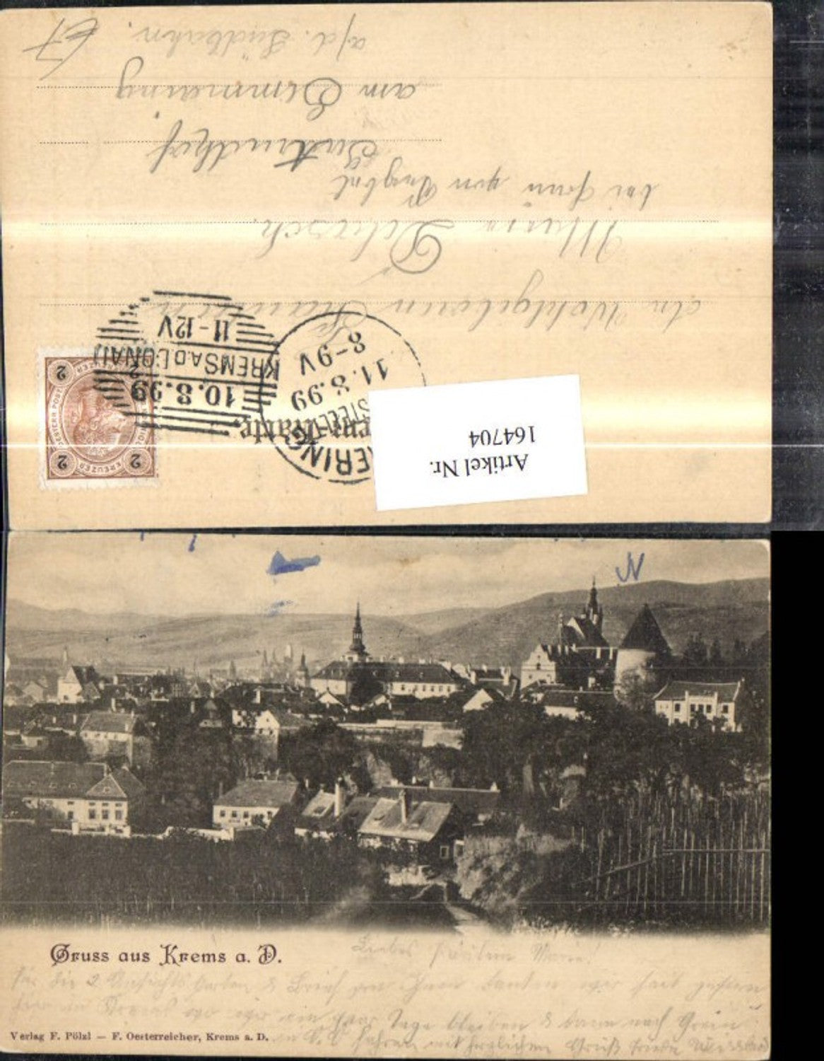 164704,Krems Ansicht 1899