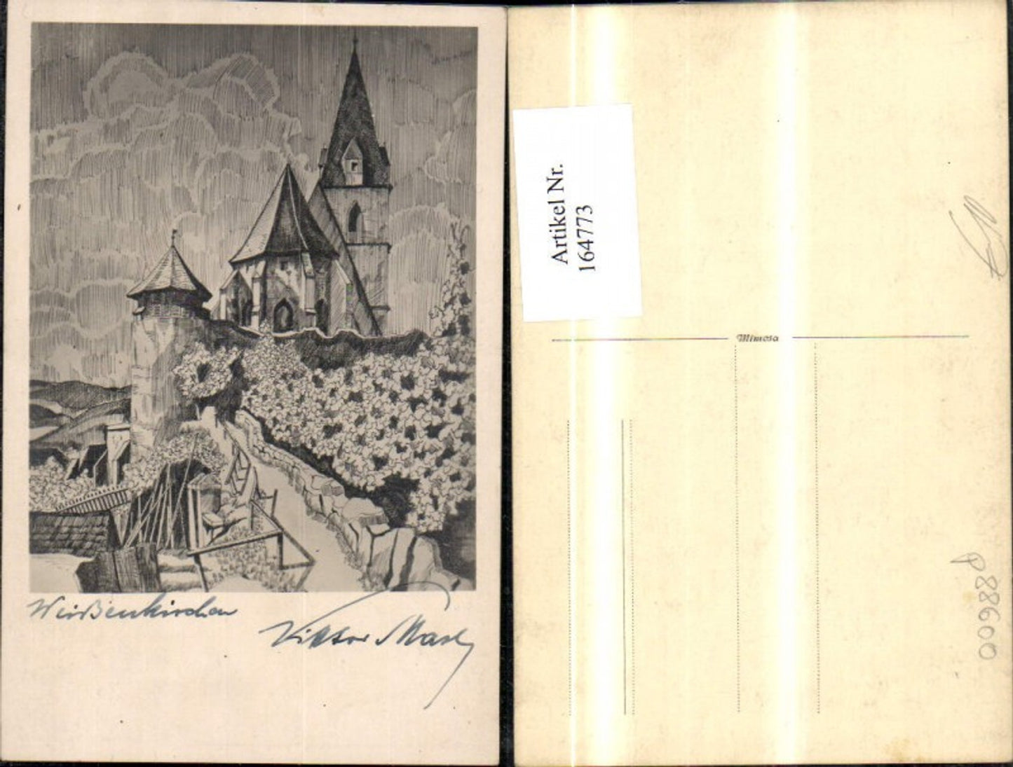 164773,Weißenkirchen Bleistiftzeichnung