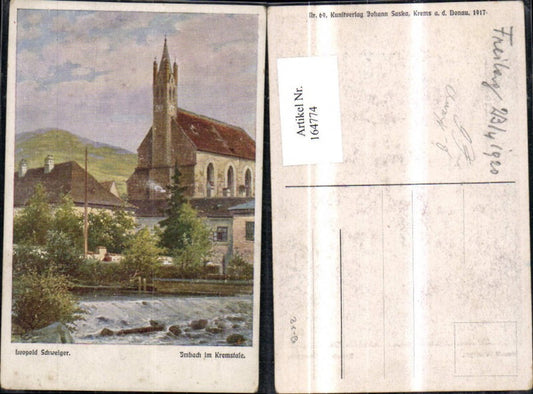 164774,Imbach i. Kremstale b. Krems sign Leopold Schweiger