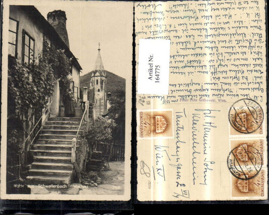 164775,Schwallenbach Wachau Gebäude m. Frau