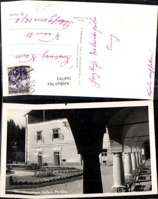 164793,Zeillern b. Amstetten Genesungsheim Ansicht Arkadenhof