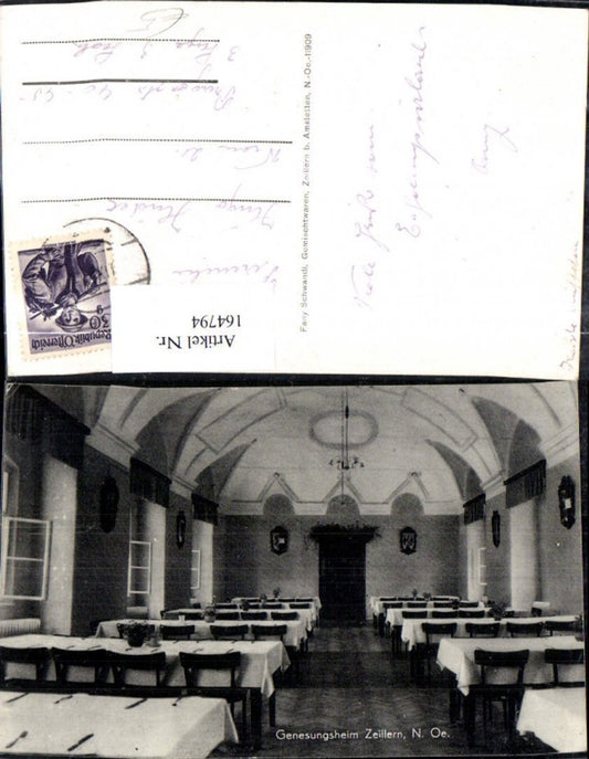 164794,Zeillern bei Amstetten Genesungsheim Innenansicht Speisesaal