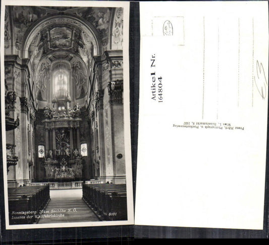 164804,Sonntagberg Kirche Rosenau Innenansicht