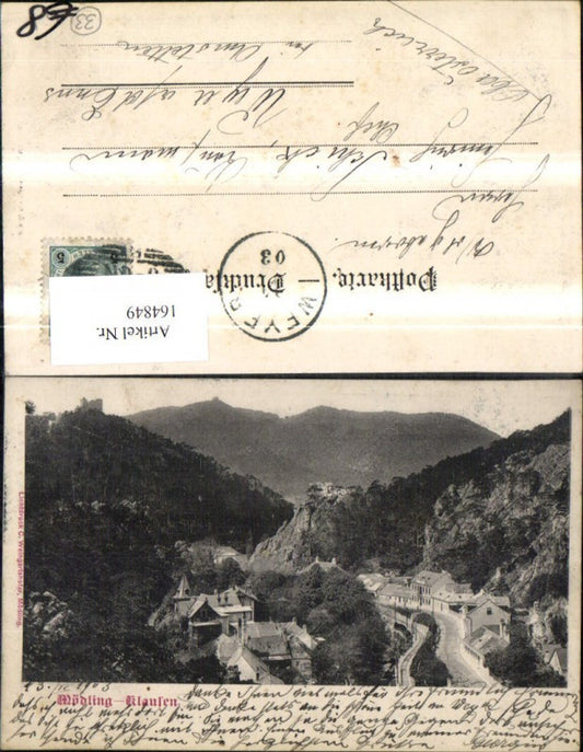 164849,Mödling Klausen 1903