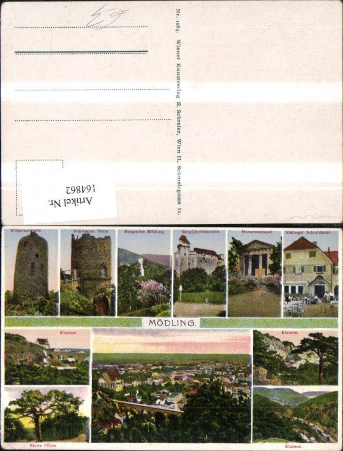 164862,Mödling Mehrbild Ak Klausen Burg Liechtenstein Burgruine Mödling