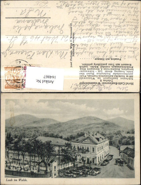 164867,Laab a. Walde Hotel Cafe Restaurant Weissenberger pub Josef Prokopp