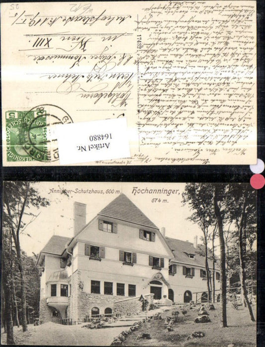 164880,Anninger Schutzhaus Hochanninger b. Gumpoldskirchen Mödling 1916