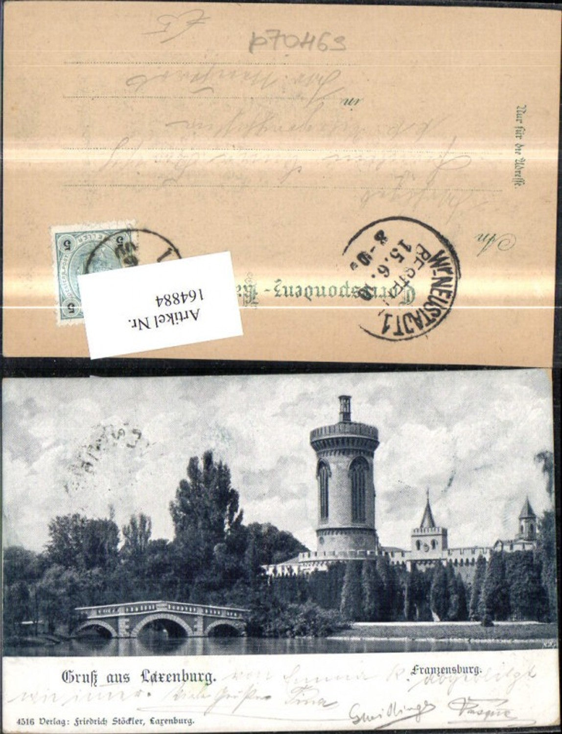 164884,Laxenburg b. Wien Franzensburg 1910