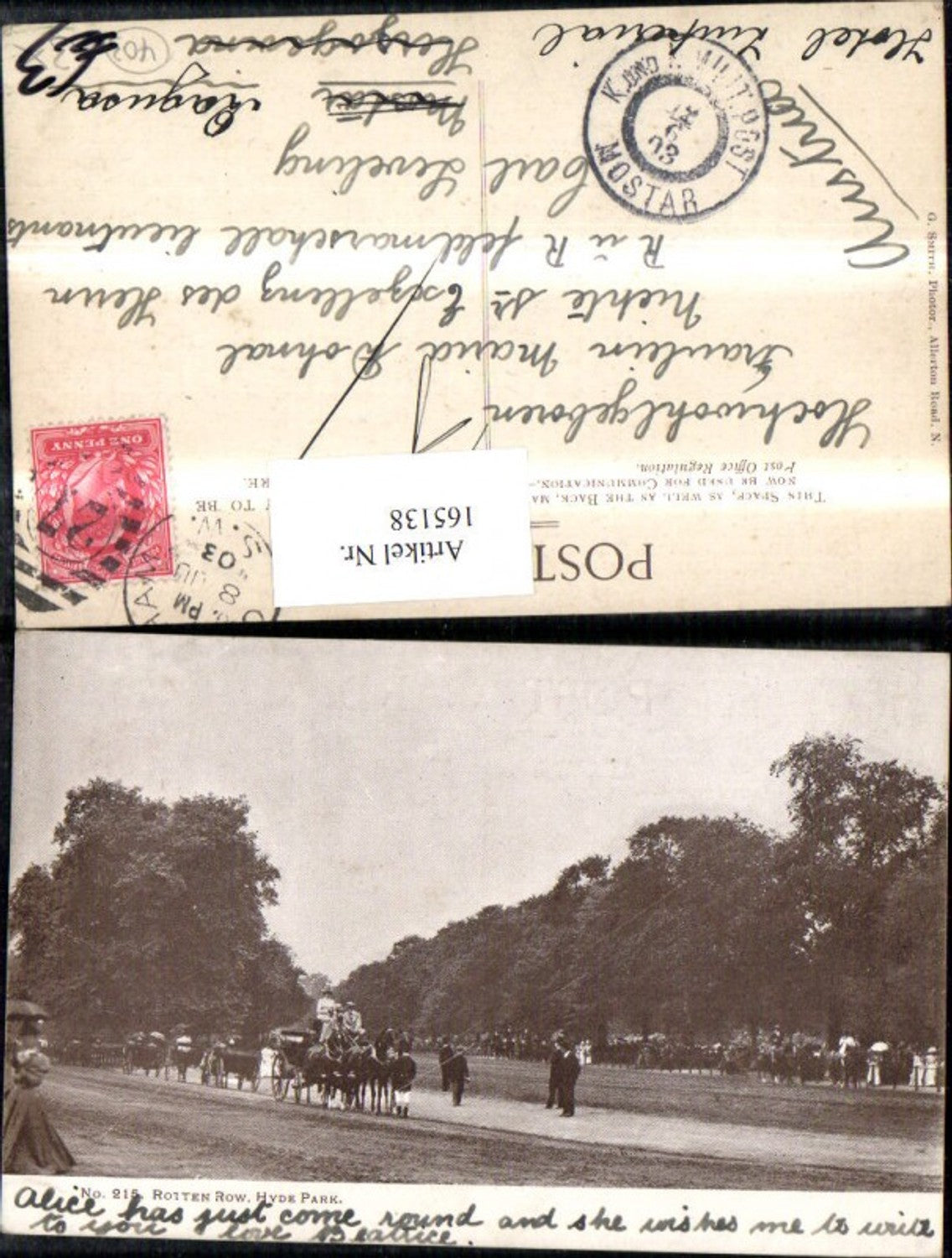 Alte Ansichtskarte – Old Postcard