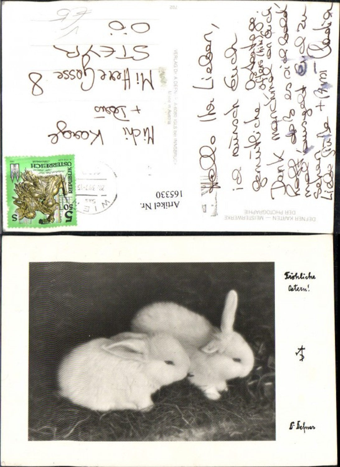 165330,Dr Defner Fröhliche Ostern Hasen Osterhasen