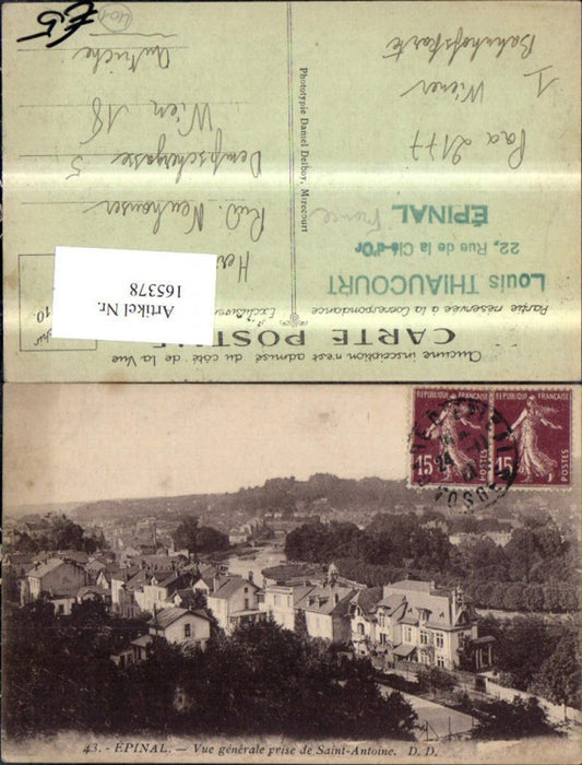 165378,Epinal Vue generale prise de Saint Antoine
