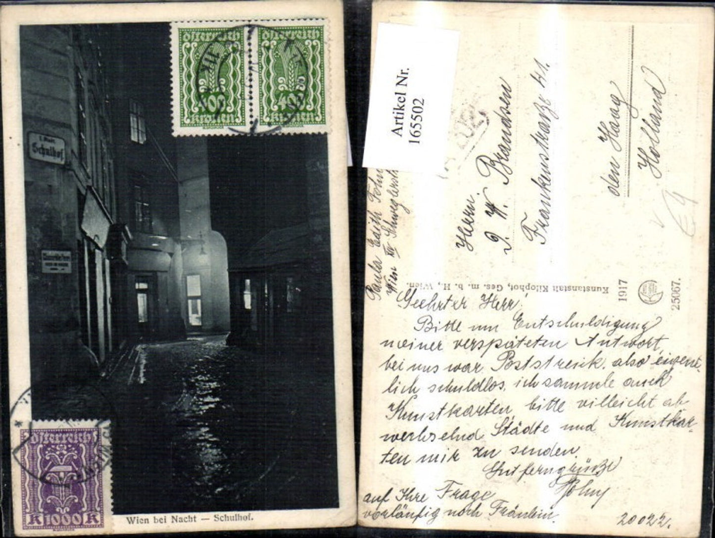Alte Ansichtskarte – Old Postcard