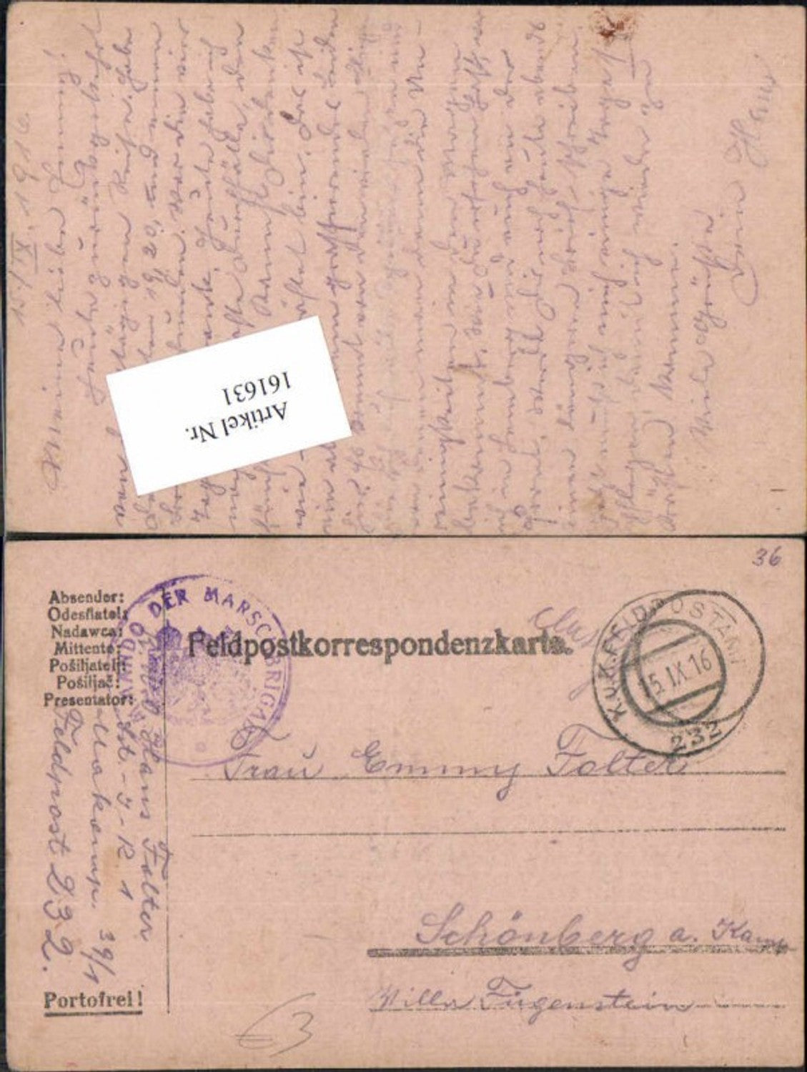 Alte Ansichtskarte – Old Postcard