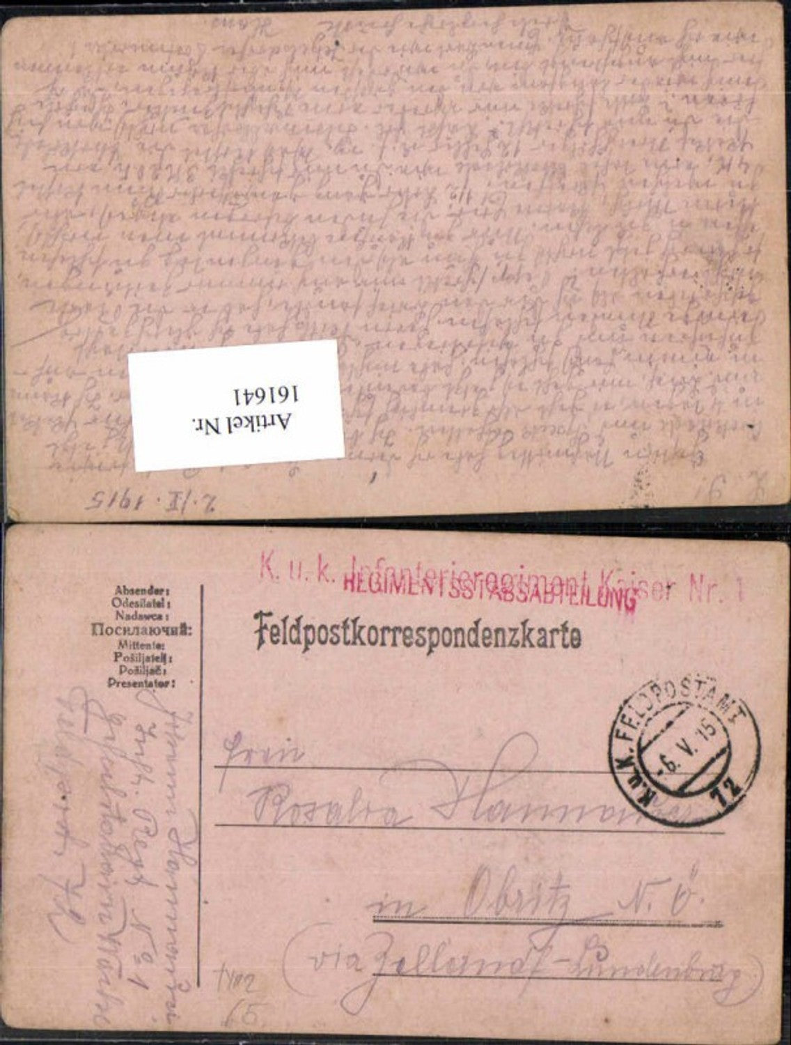 Alte Ansichtskarte – Old Postcard