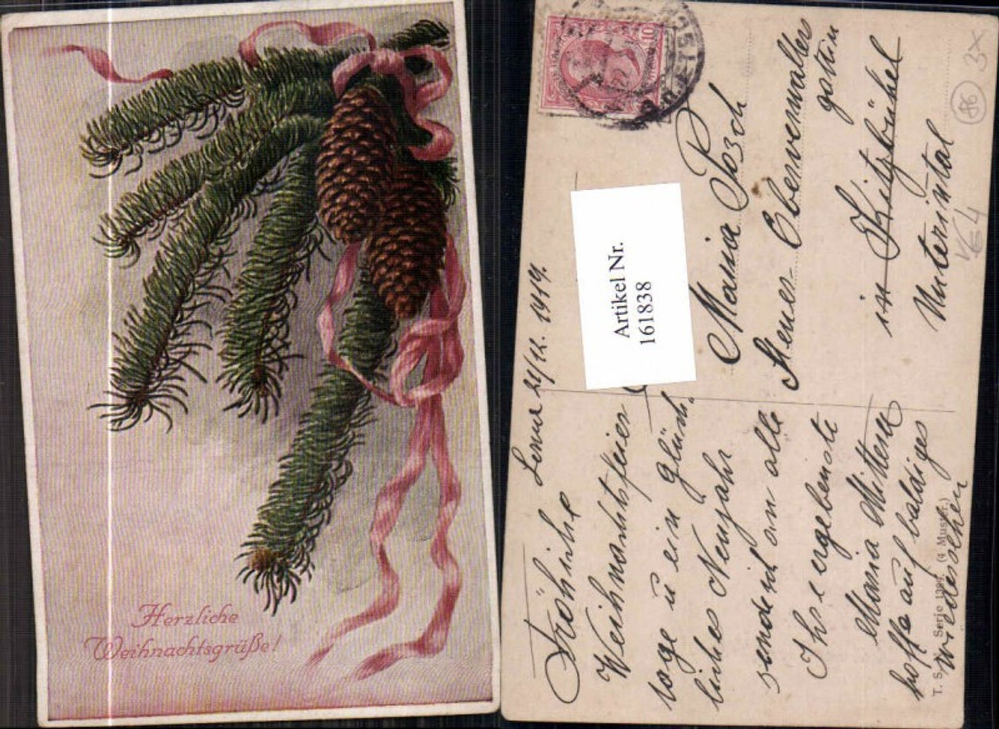 161838, Christmas pine cone fir branch Theo Stroefer 1389