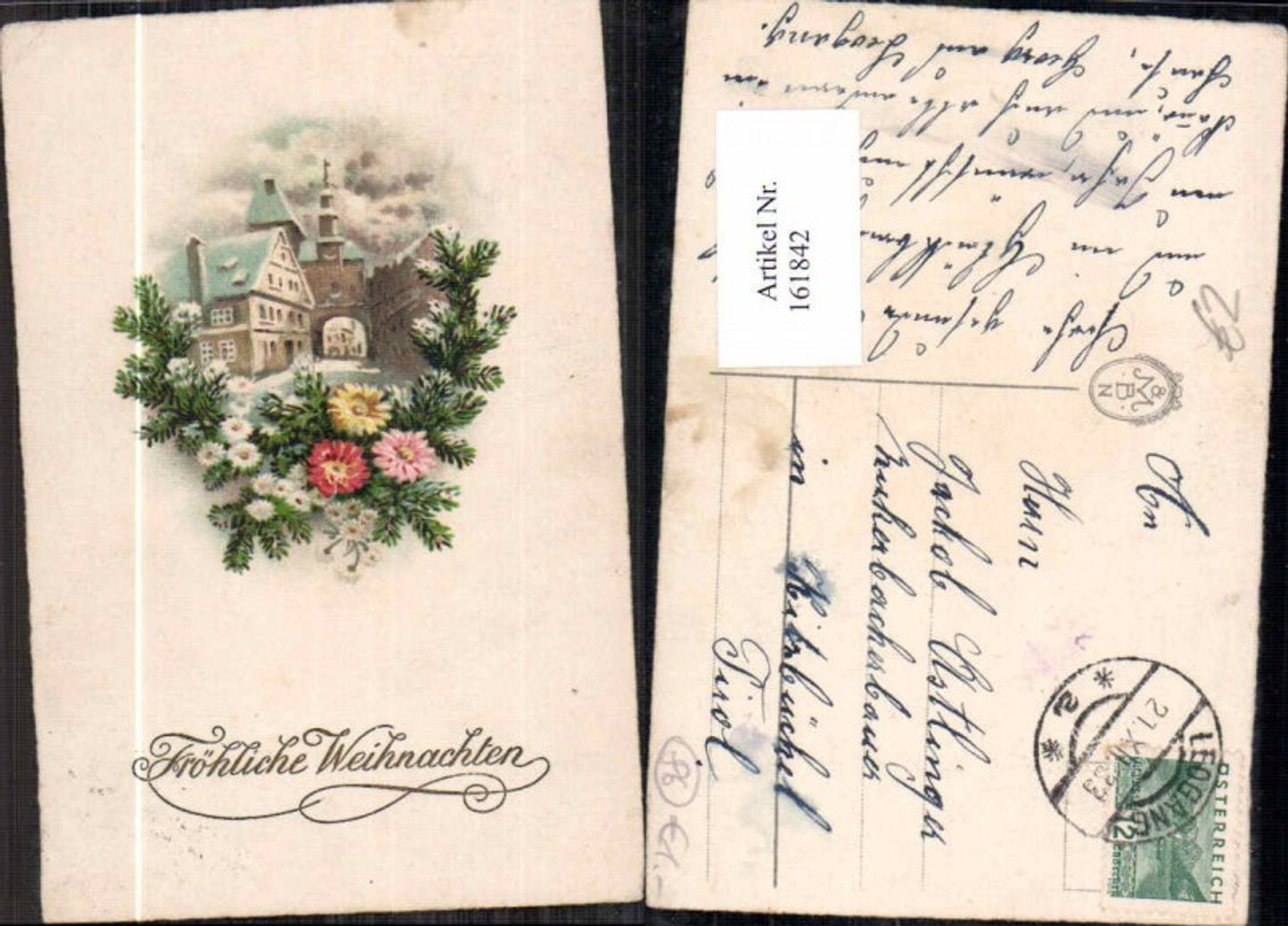 161842, Christmas branches flowers