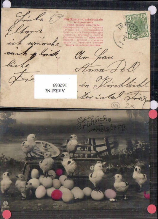 162065, Easter chick accident with ladder wagon