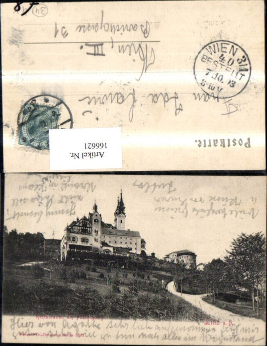166621,Linz Restauration a. Pöstlingberg 1903