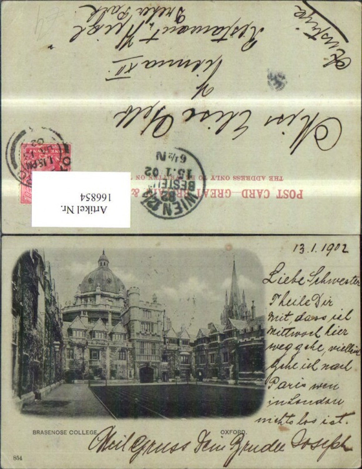 Alte Ansichtskarte – Old Postcard