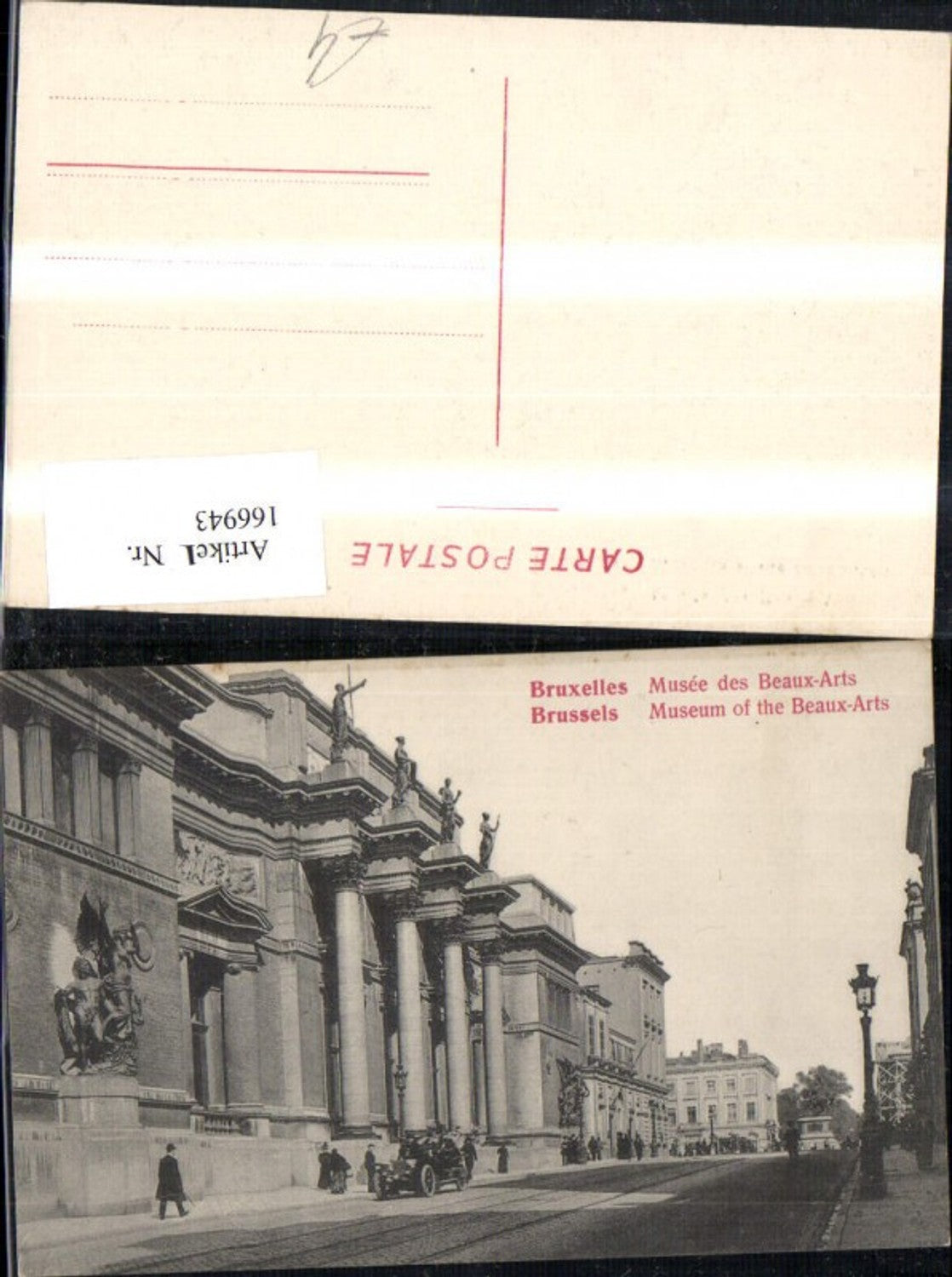 166943,Bruxelles Musee des Beaux Arts Brüssel Museum Automobil Personen