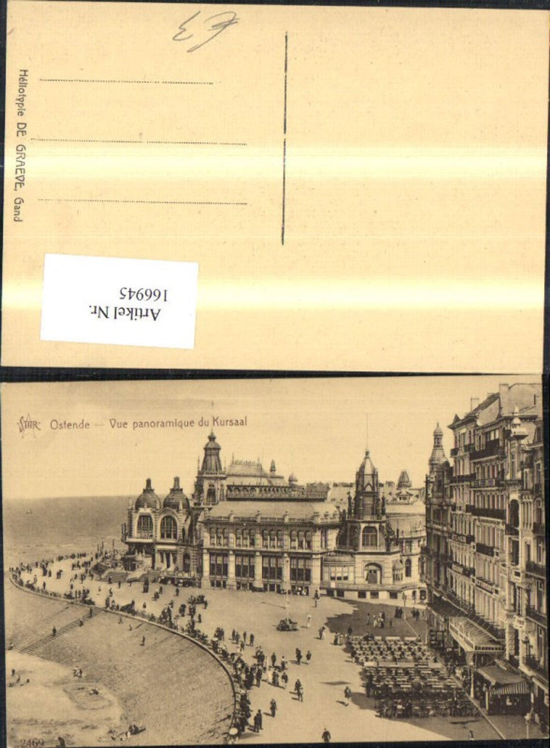 166945,Ostende Vue panoramique du Kursaal Uferpromenade