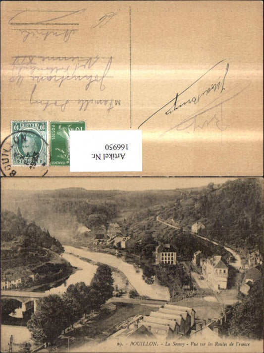 166950,Bouillon, La Semoy Vue sur les Routes de France