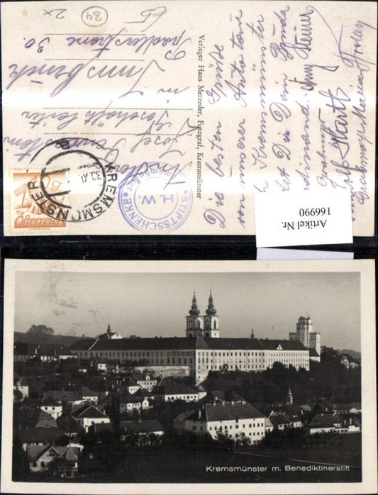 166990,Kremsmünster m. Benediktinerstift