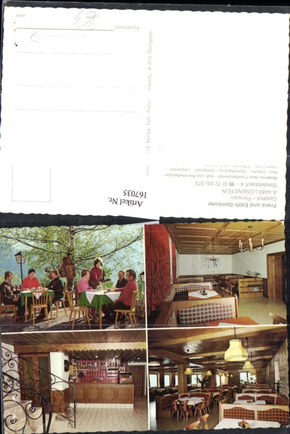 167035,Losenstein Gasthof Pension Damhofer