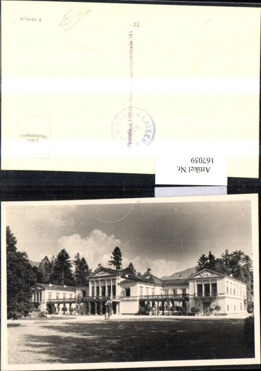 167059,Foto AK Kaiser Villa Bad Ischl
