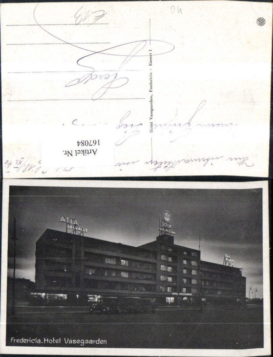 167084,Fredericia Hotel Vasegaarden Automobil 1940