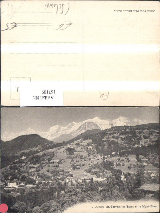 167109,St Gervais les Bains et le Mont Blanc