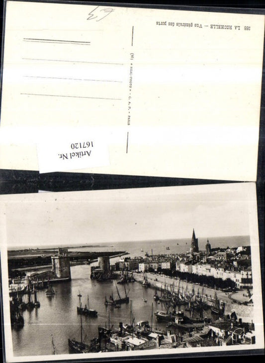 167120,La Rochelle Vue generale des ports Hafen Schiff Boote