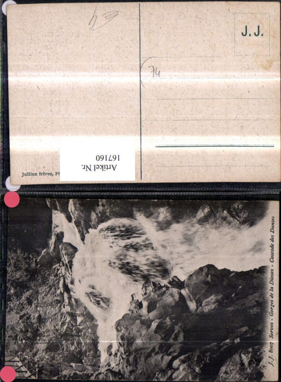 167160,Servoz Gorges de la Diosaz Cascade des Danses Wasserfall