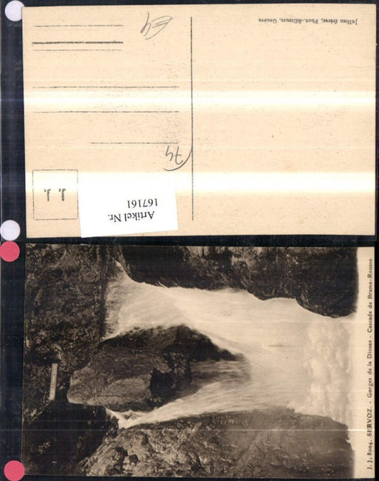 167161,Servoz Gorges de la Diosaz Cascade de Brame Rousse Wasserfall