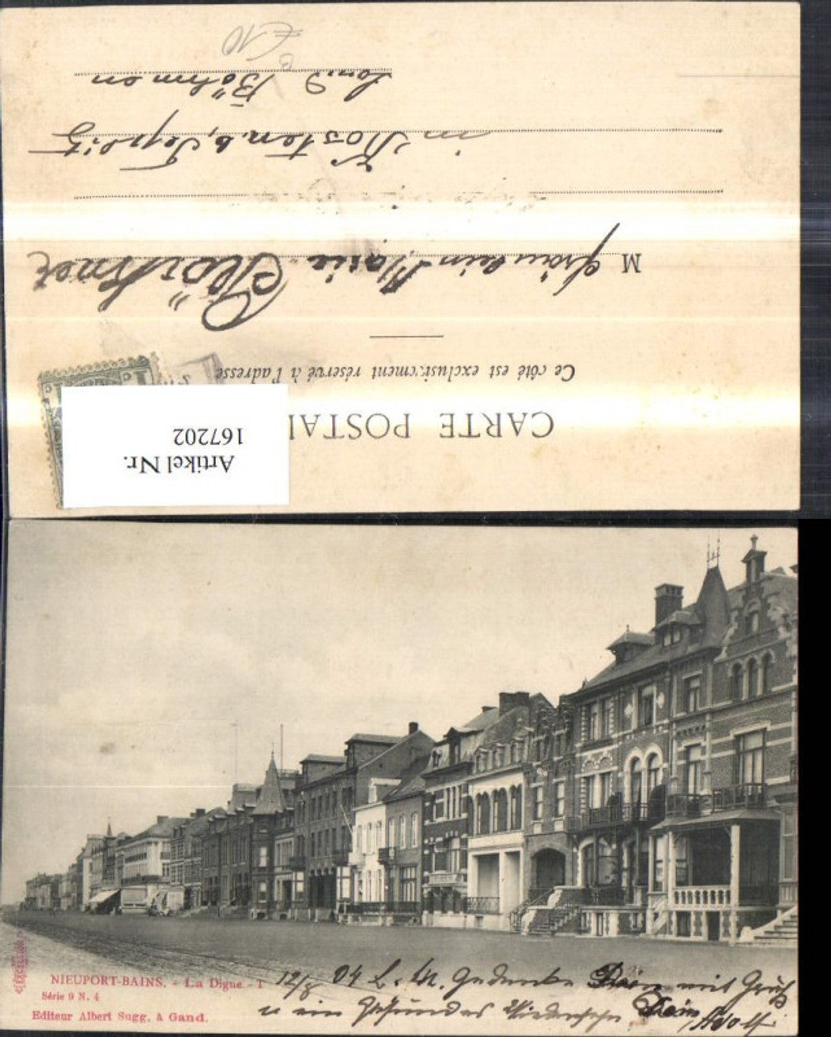 167202,Nieuport Bains La Digue Strassenansicht 1904