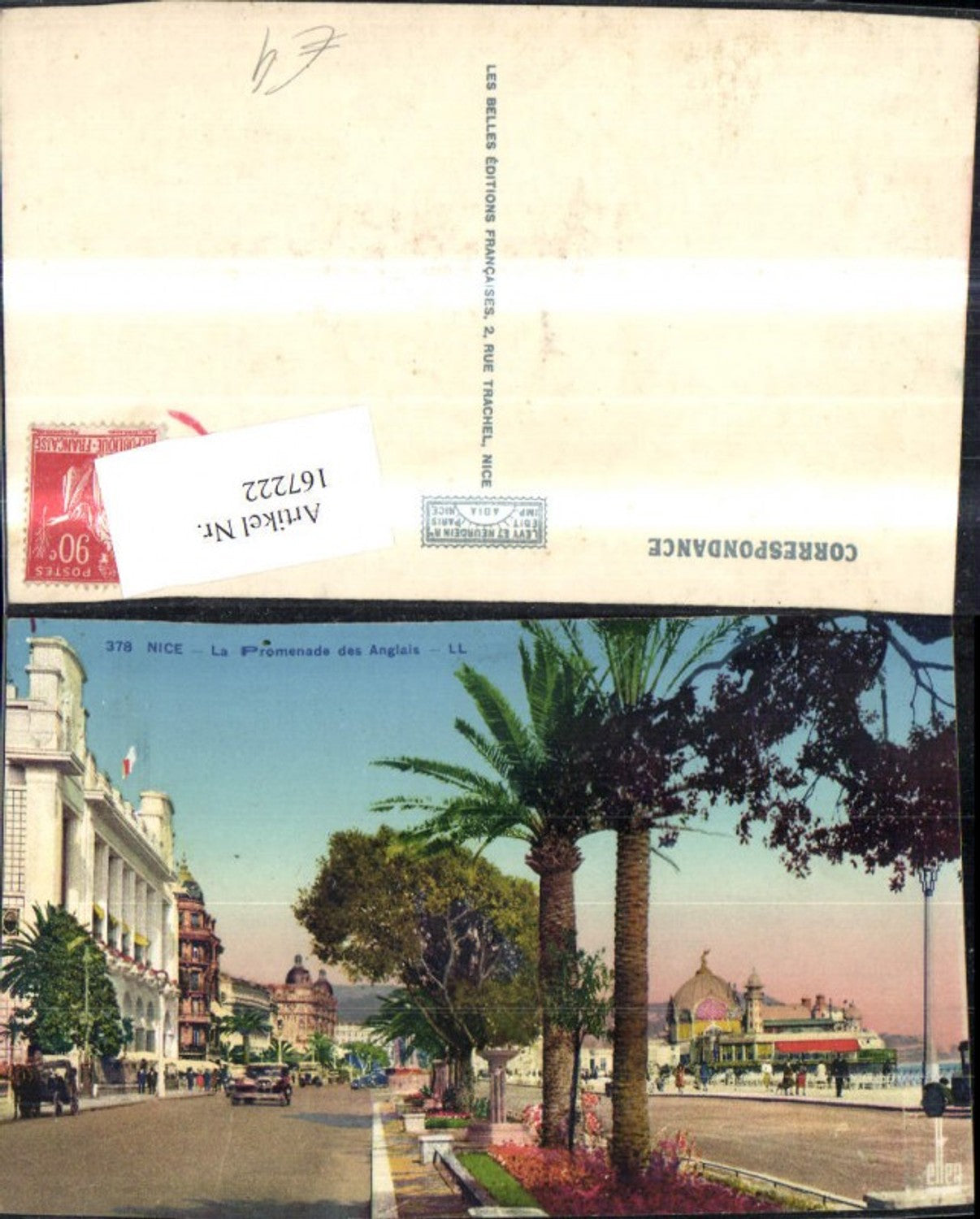 167222,Nice Nizza La Promenade des Anglais pub LL 378