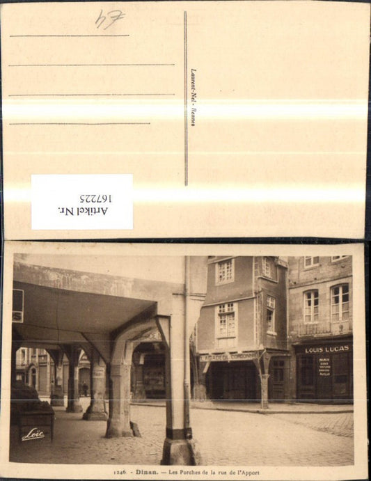 167225,Dinan Les Porches de la rue de l Apport