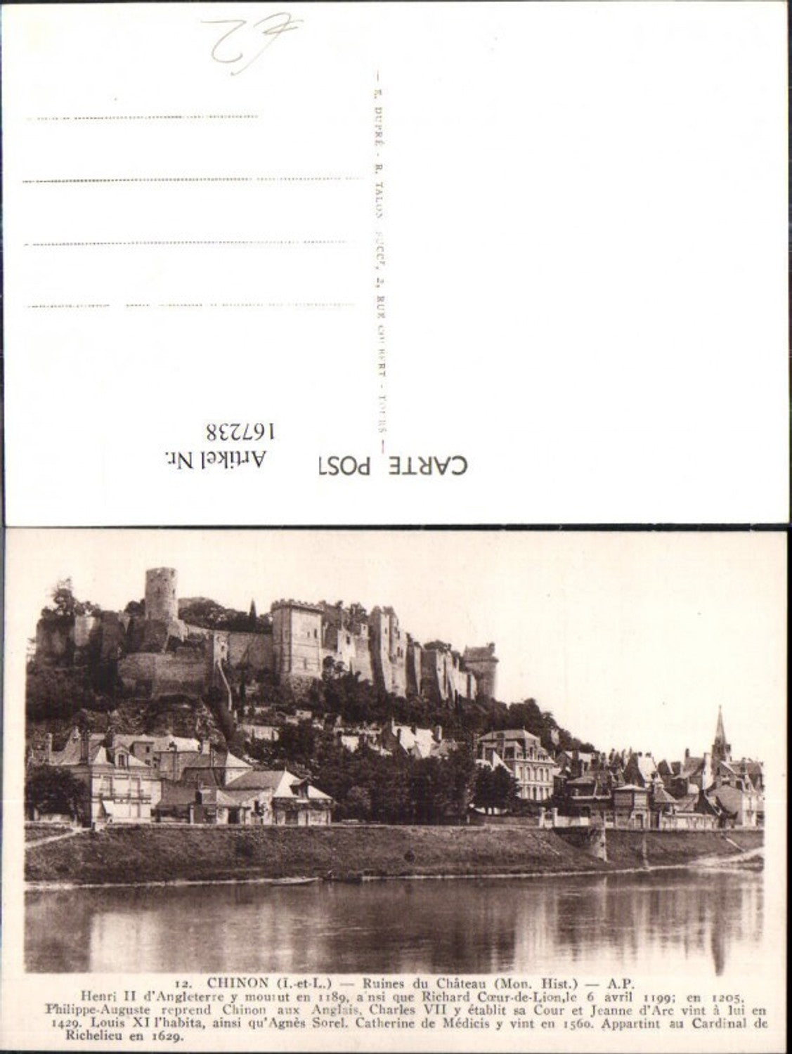 167238,Chinon Ruines du Chateau